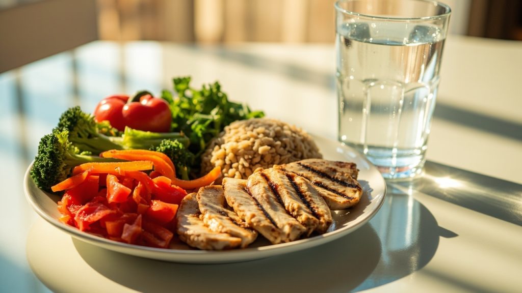 perdre du poids: assiette équilibrée qui rassasie sans faim