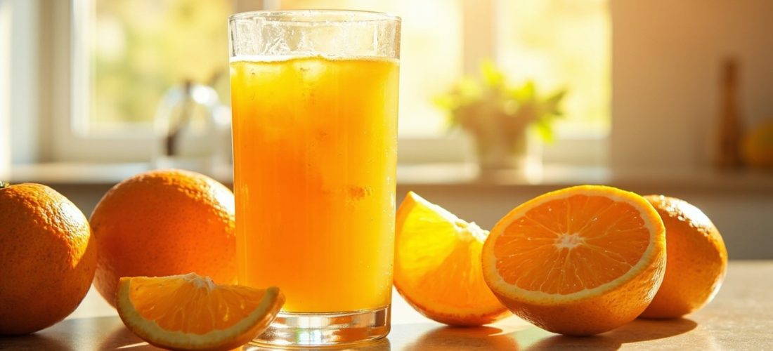 jus d’orange frais : bénéfices réels et limites expliqués